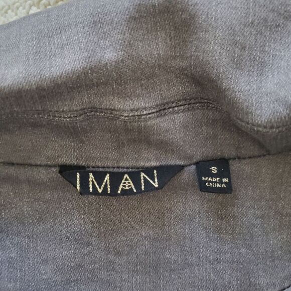✨ IMAN ✨Stretch Denim Blazer in Washed Gray - [Size Small] - Picture 10 of 11